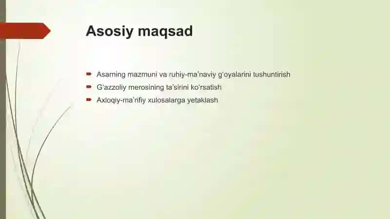 Abu Homid G‘azzoliy va “Mukoshafatul qulub” asari 2
