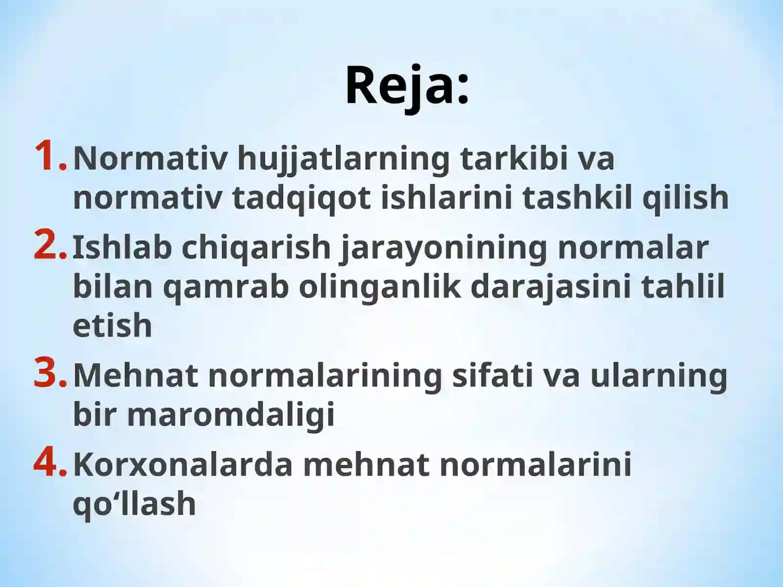 Texnik - texnalogik normalar 2