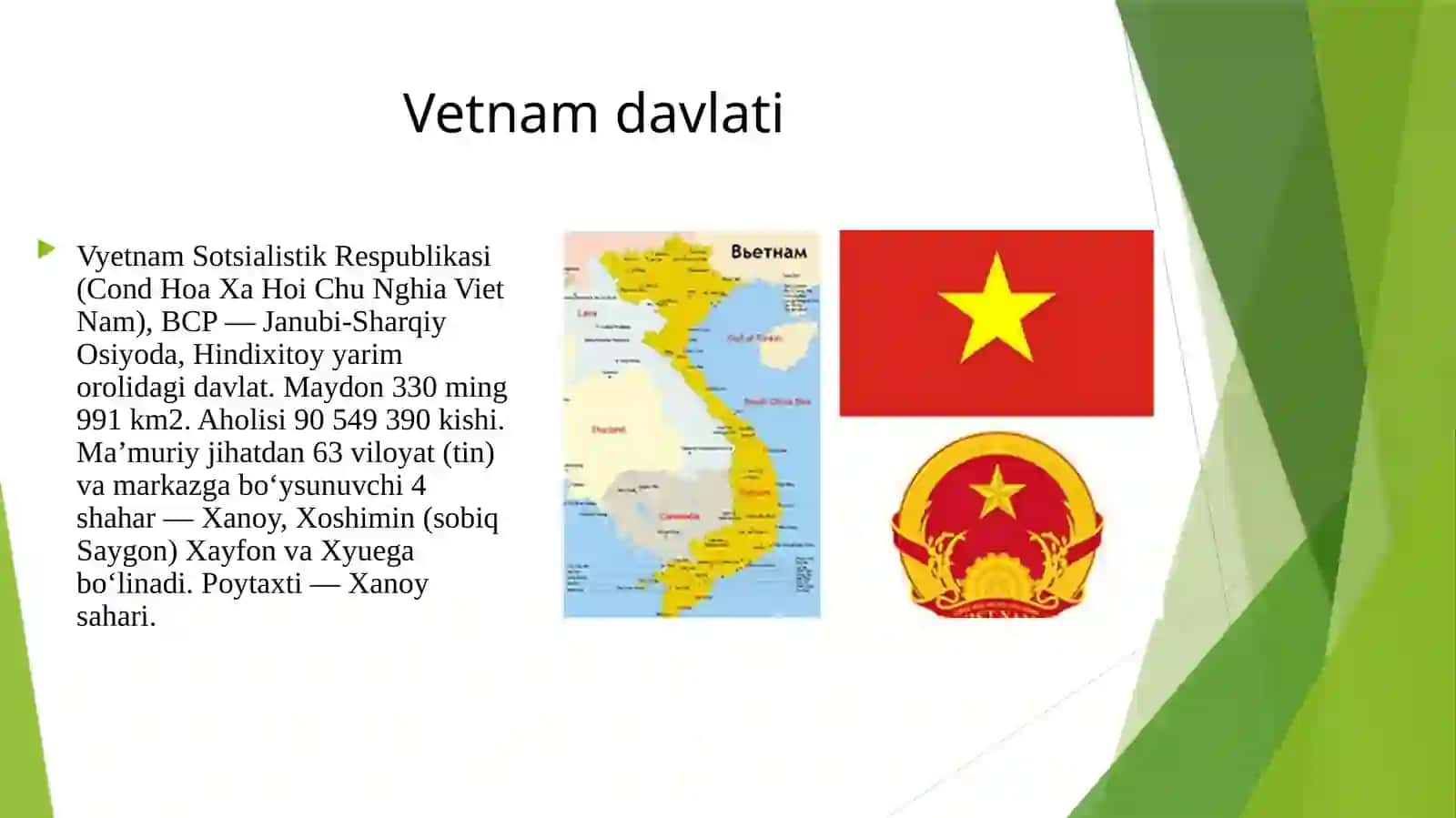 Agrosanoat majmuasi: Vetnam davlati haqida 2