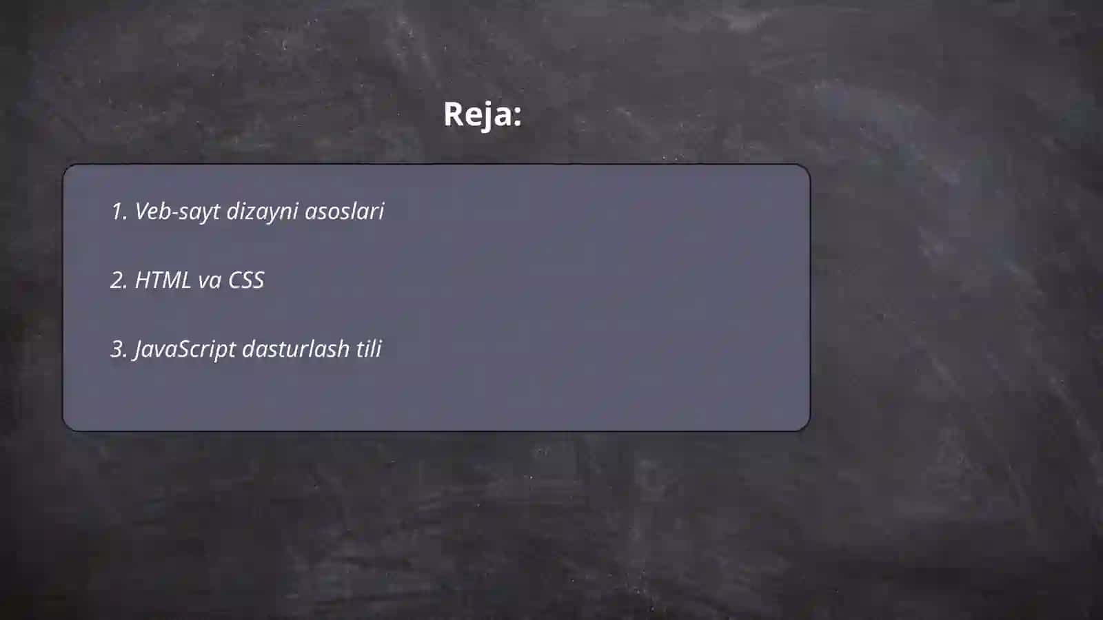 Veb-sayt dizayni asoslari 2