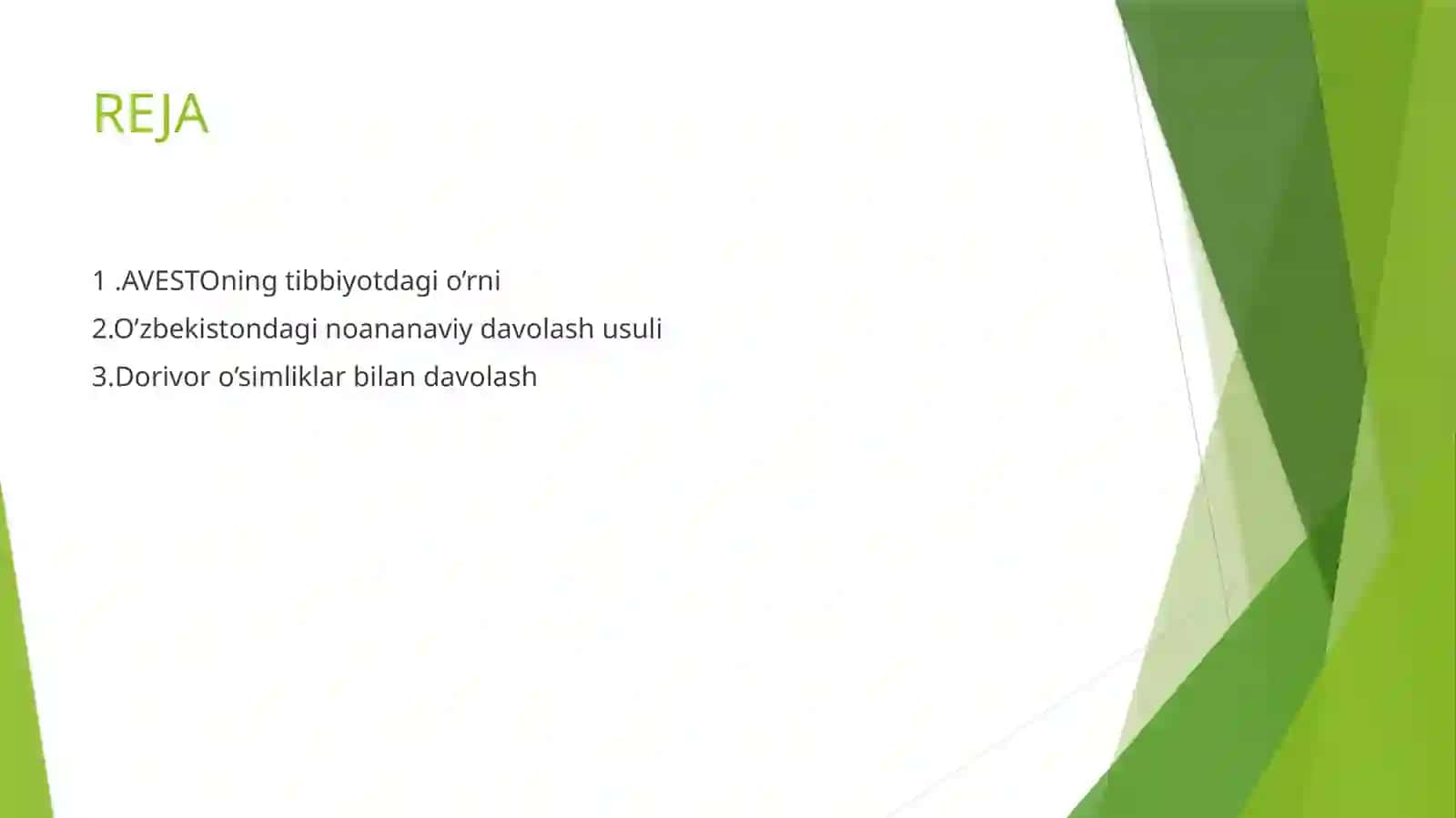 AVESTOning tibbiyotdagi o’rni 2