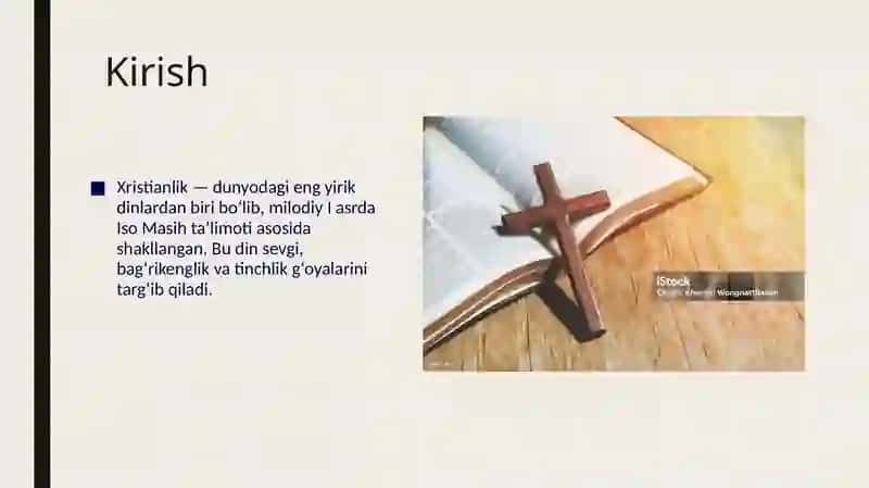 Xristianlikning asosiy analishlari 2