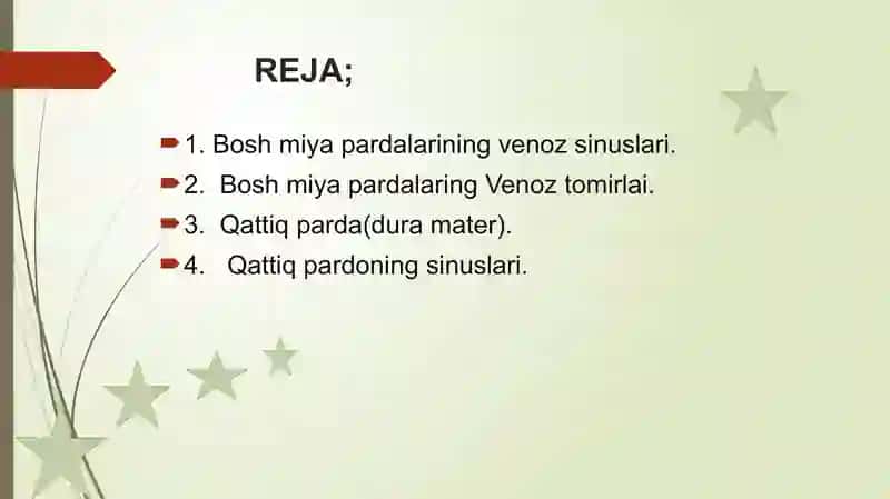 Boshmiyapardalariningvenozsinuslari va tomirlari 2