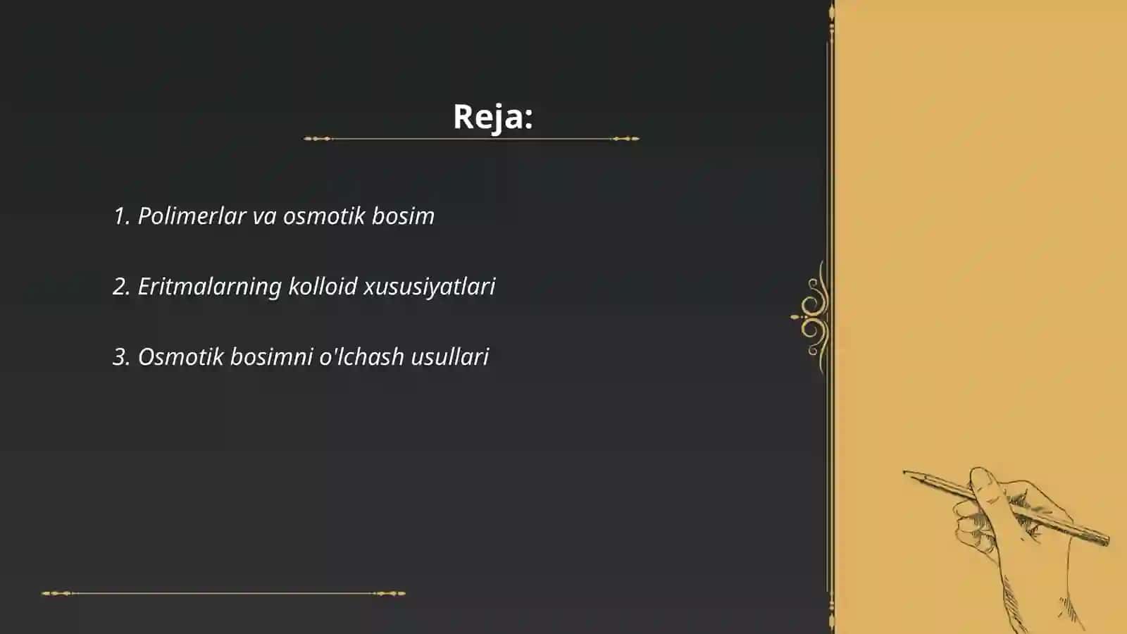 Polimer eritmalarning osmotik bosimi 2