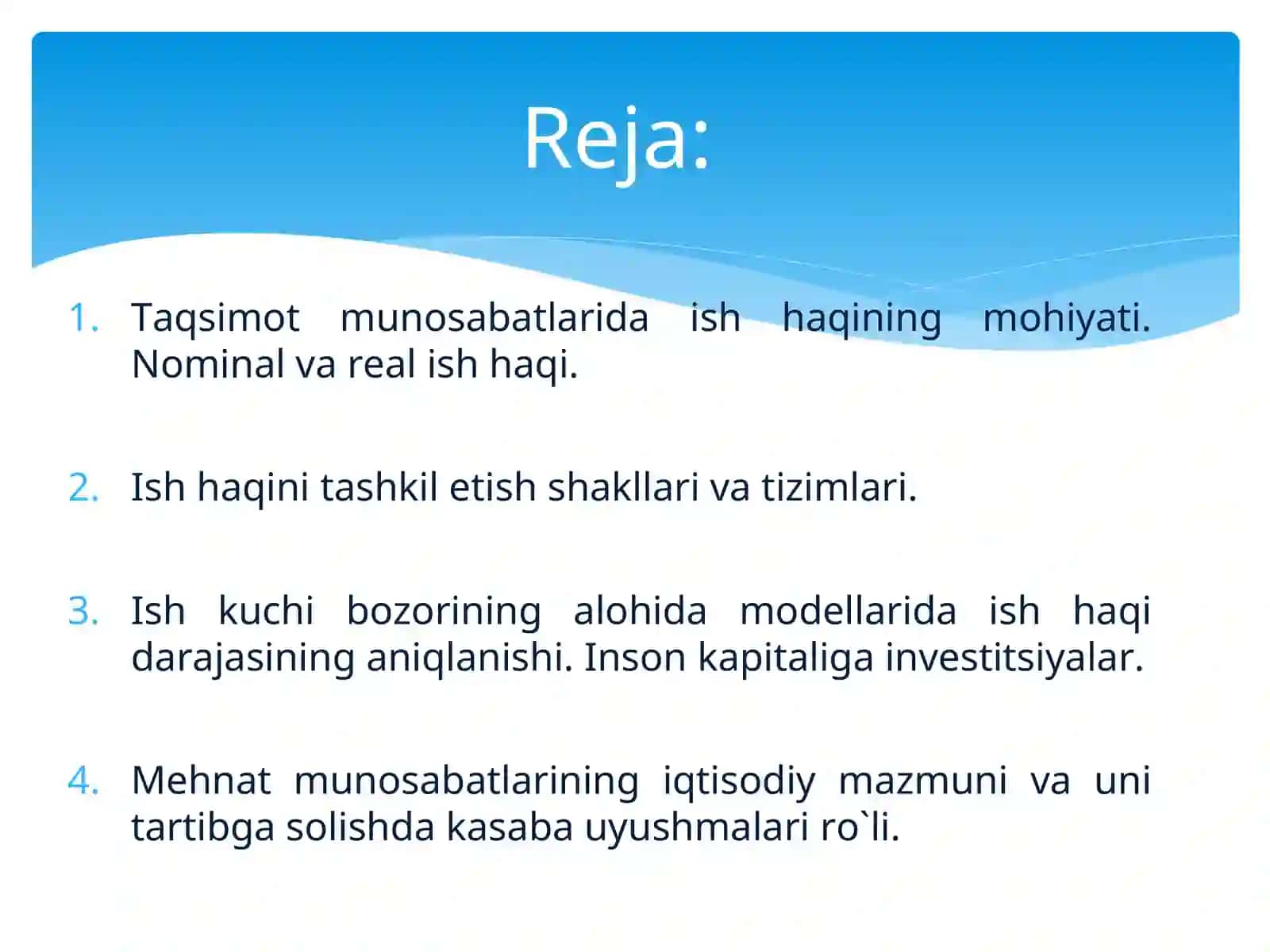 Davlatning Ish haqi siyosati 2