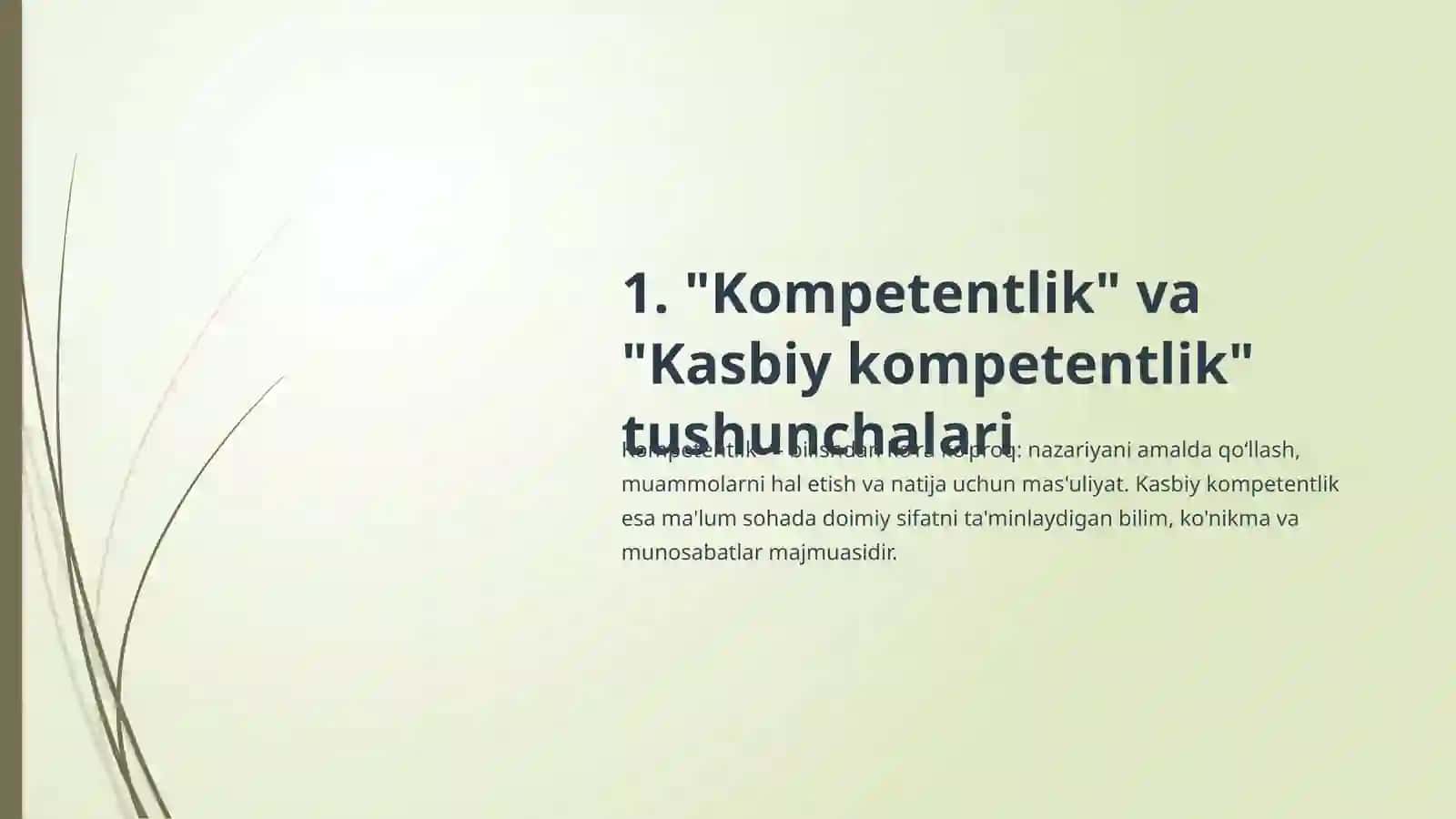 Pedagogik kompetentlik: Zamonaviy ta'limning tayanchi 2