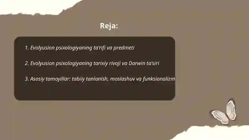 Evolyusin psixologiyaga kirish 2