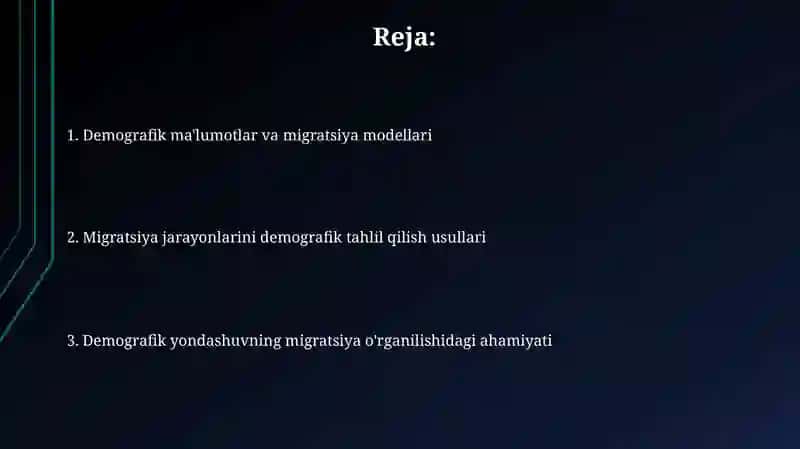 Demografiya va Migratsiya: Asosiy Tushunchalar 2