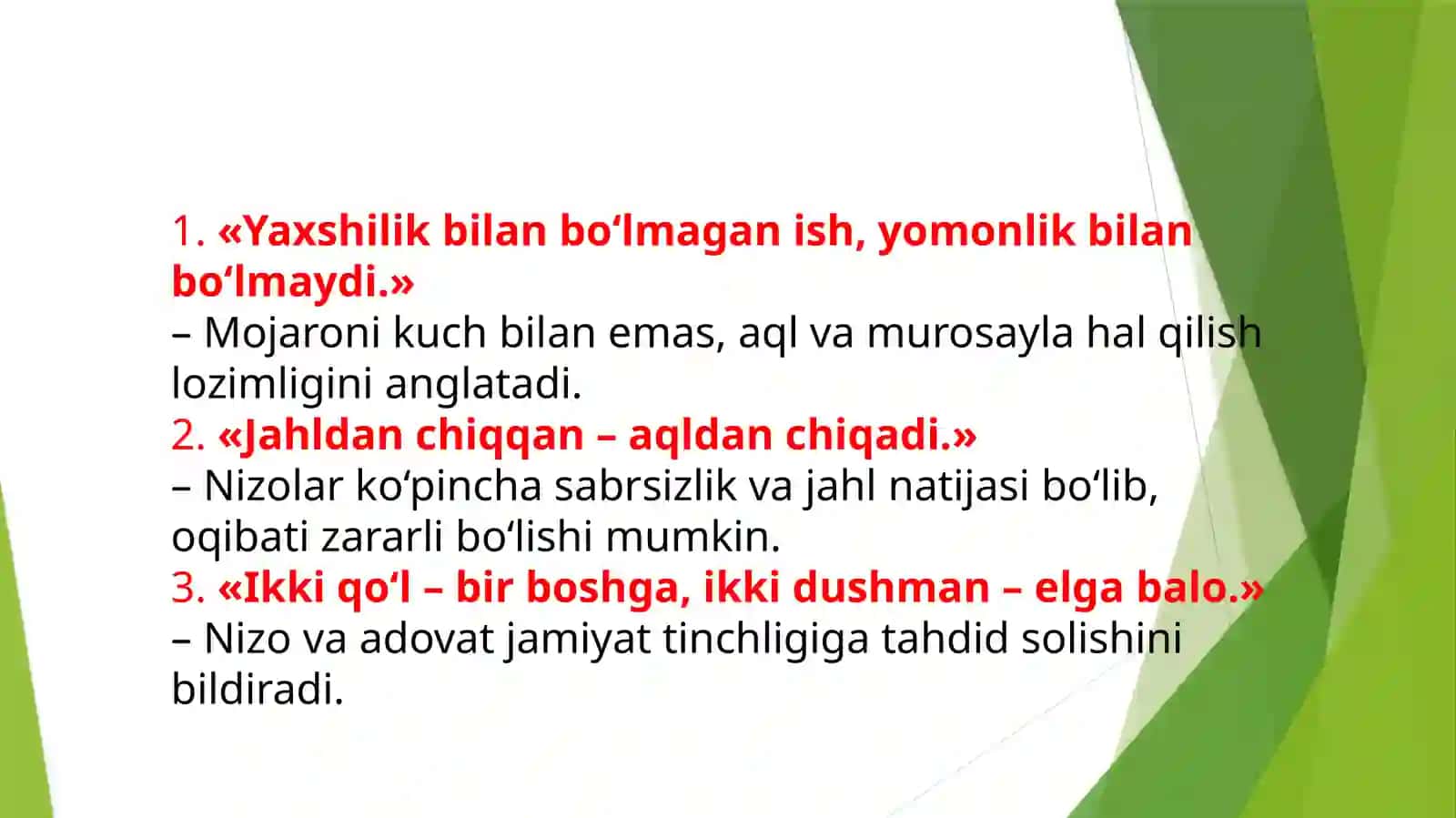Nizoga oid 10 ta chuqur ma’noli maqollar 2