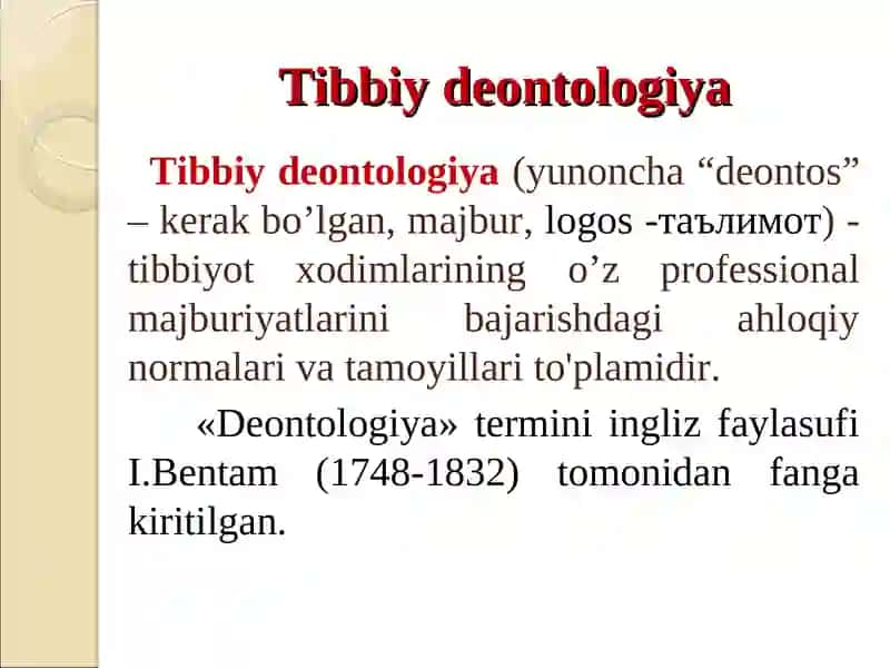 Tibbiy Deontologiya 2