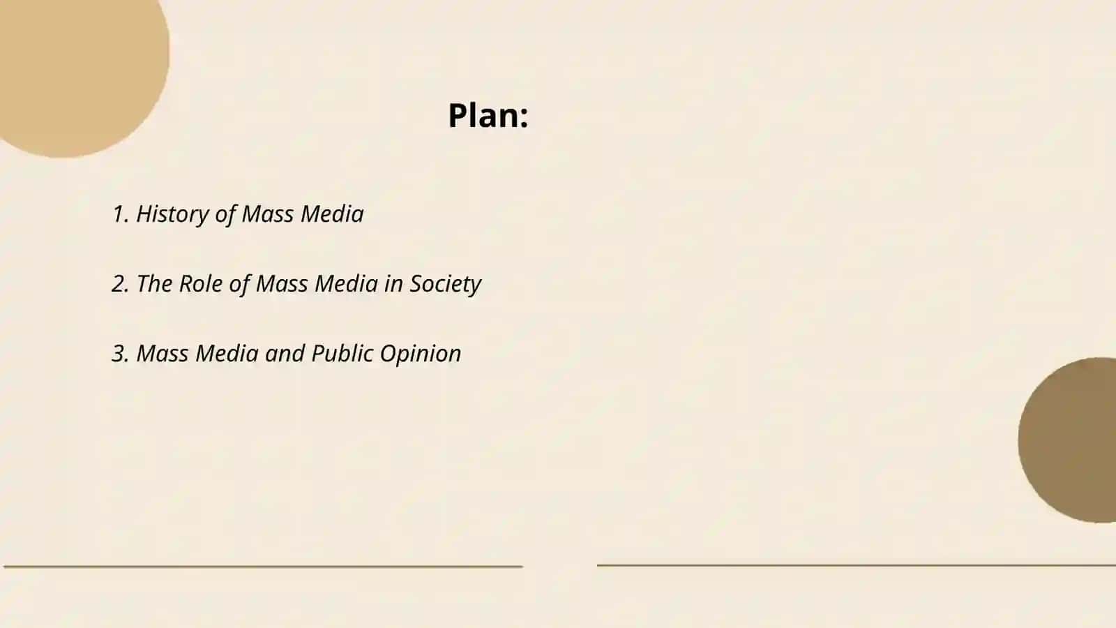 The Mass Media 2