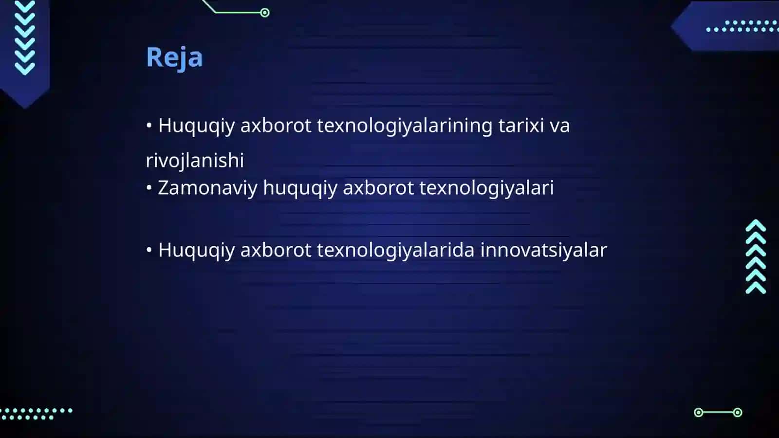 Huquqiy axborot texnologiyalarining rivojlanish bosqichlari va zamonaviy tendensiyalari 2