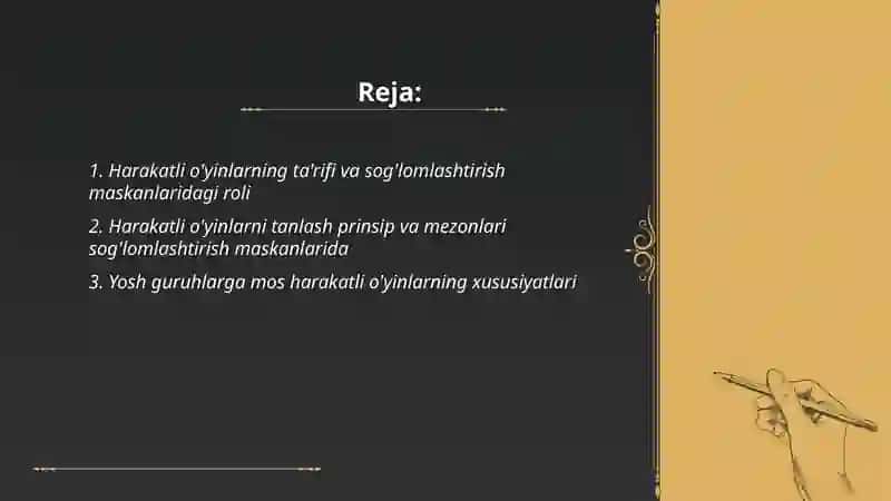 Harakatli o'yinlarning sog'lomlashtirish maskanlaridagi roli 2