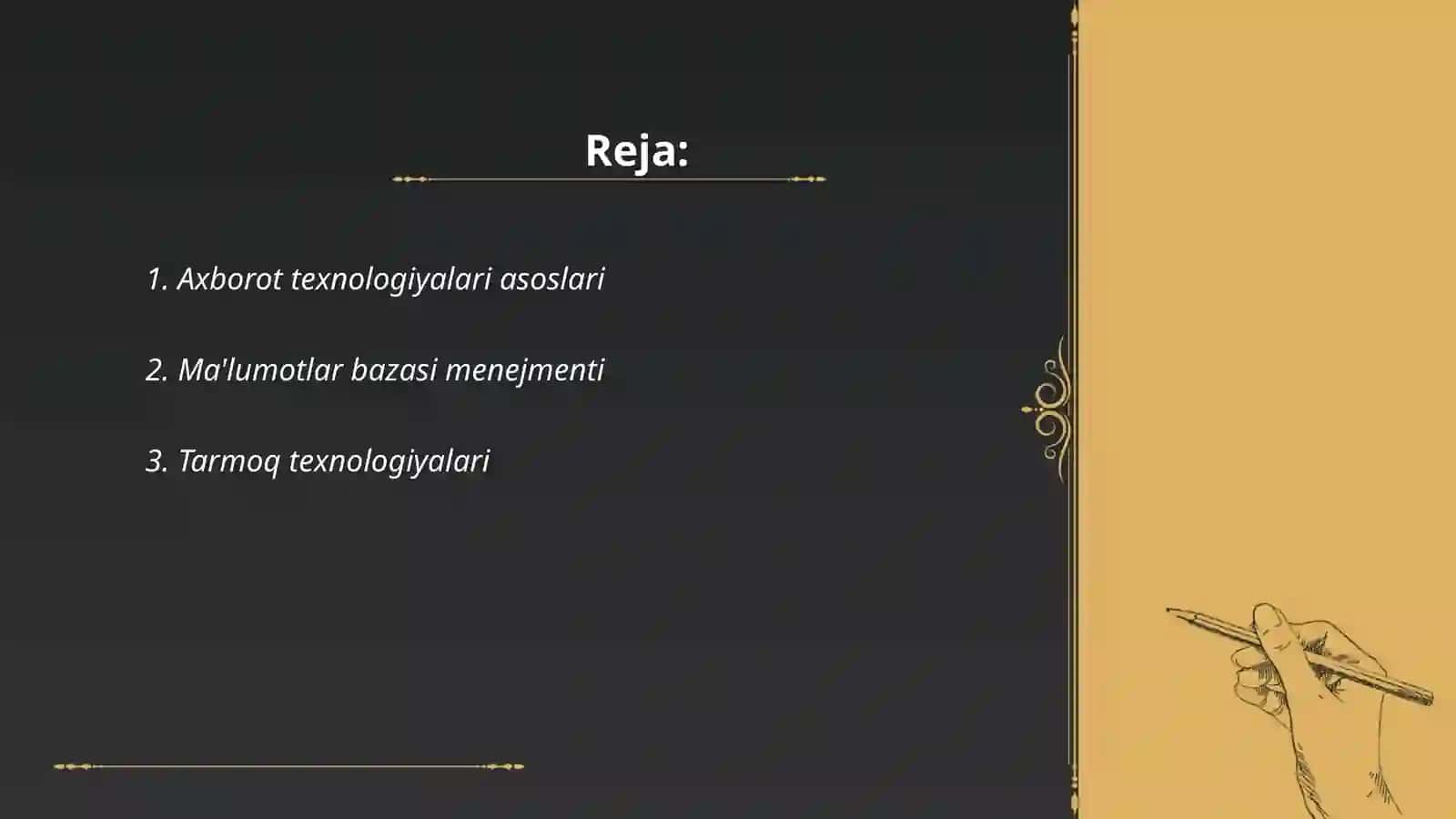 Axborot texnologiyalari asoslari 2