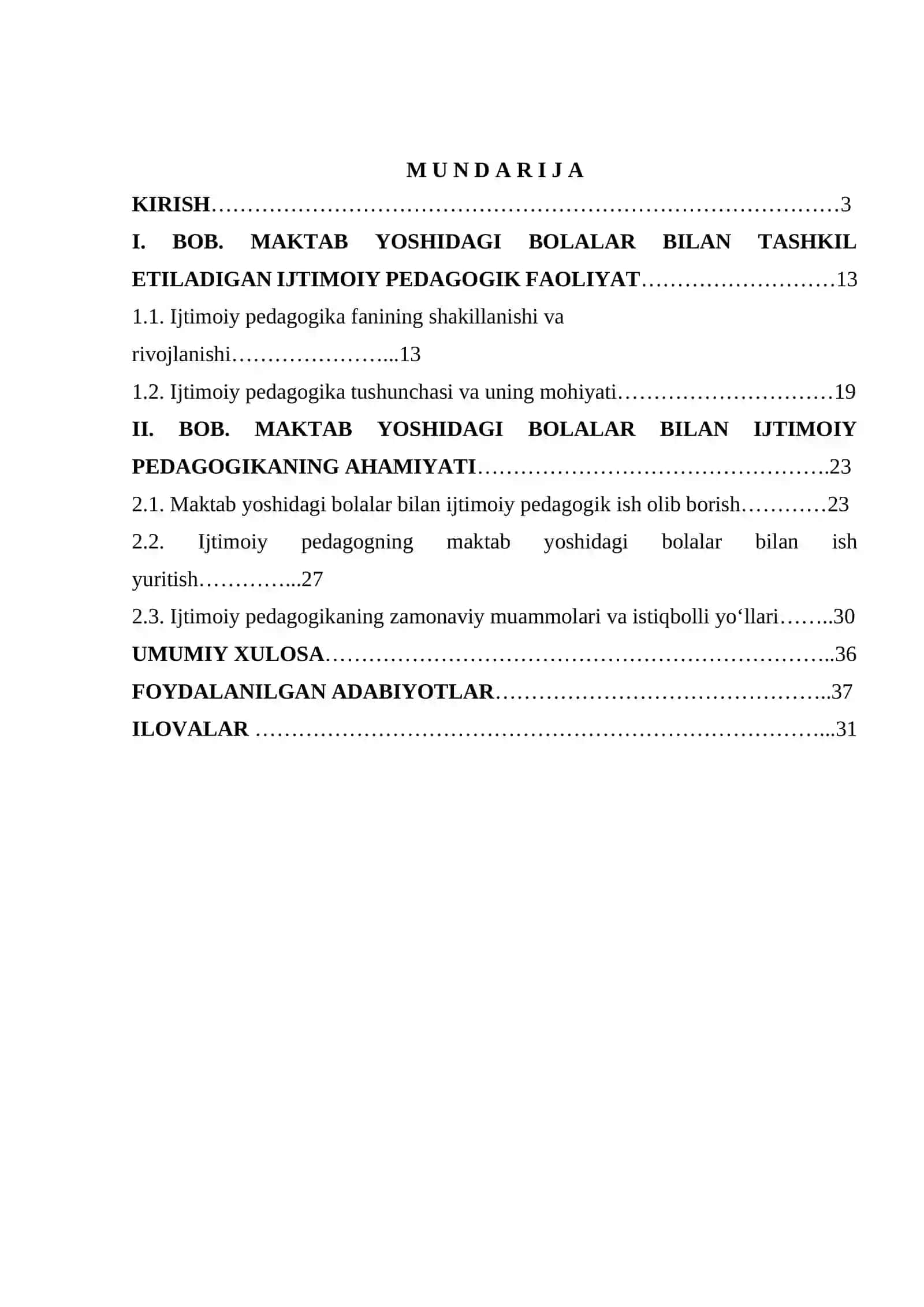 ,IJTIMOIY PEDAGOGIKANING MAKTAB YOSHIDAGI BOLALAR BILAN OLIB BORILADIGAN FAOLIYAT 2