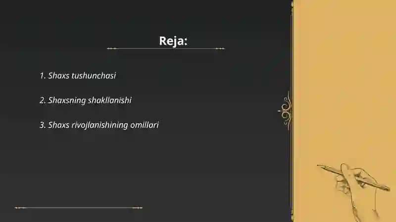 Shaxs va uning mohiyati 2