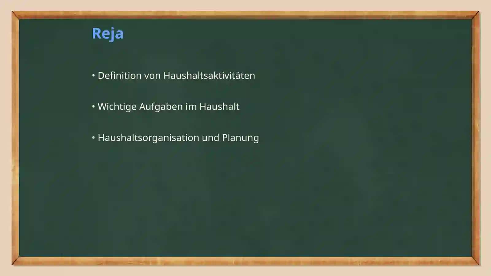 Haushaltsaktivitäten 2