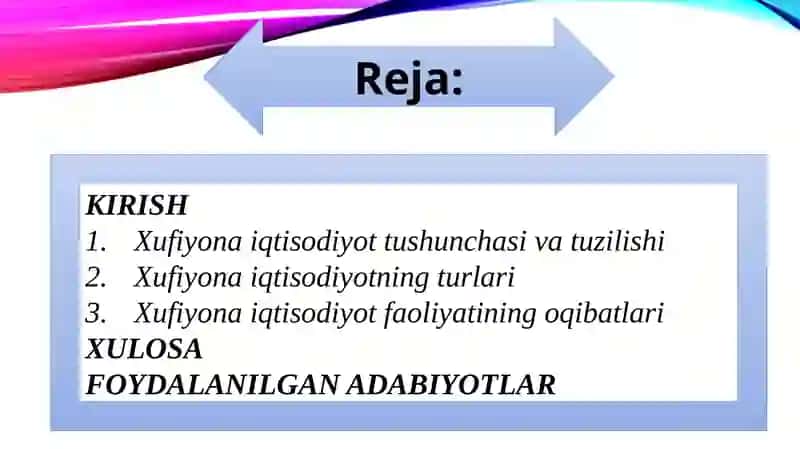 Xufiyona Iqtisodiyot 2