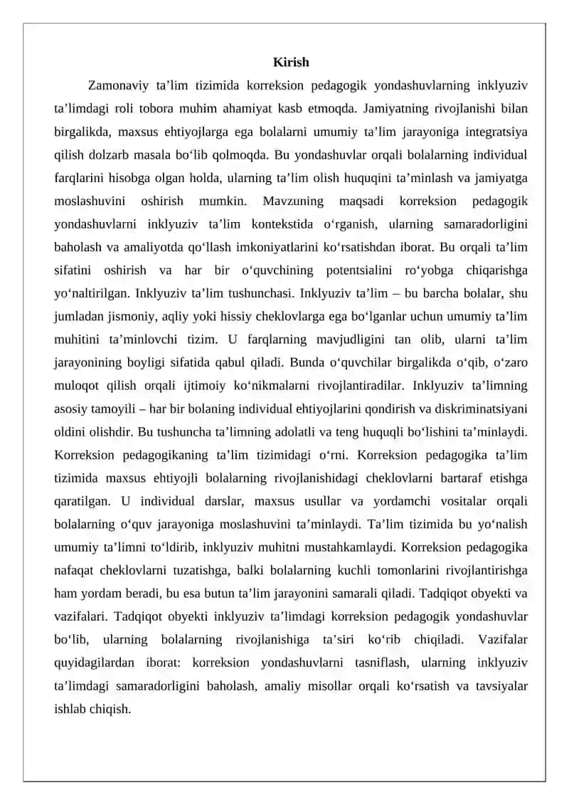 Korreksion pedagogik yondashuvlar va ularning inklyuziv ta’limdagi roli 2