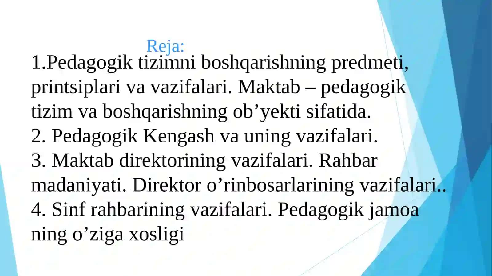 MAKTAB – PEDAGOGIK TIZIM SIFATIDA 2