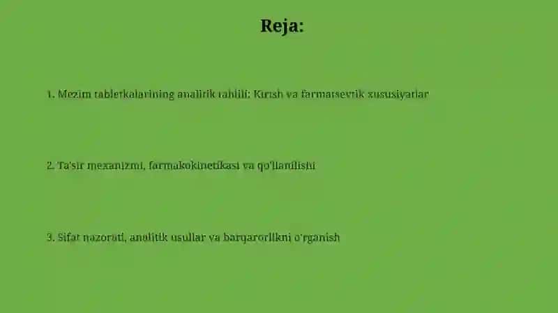 Mezim tabletkalari 2