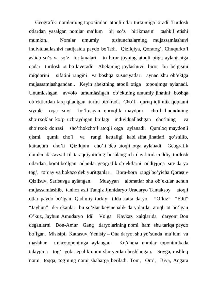 Geografik nomlar 2