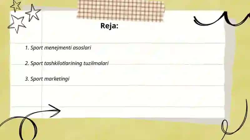 Sport menejmentining tamoillari 2