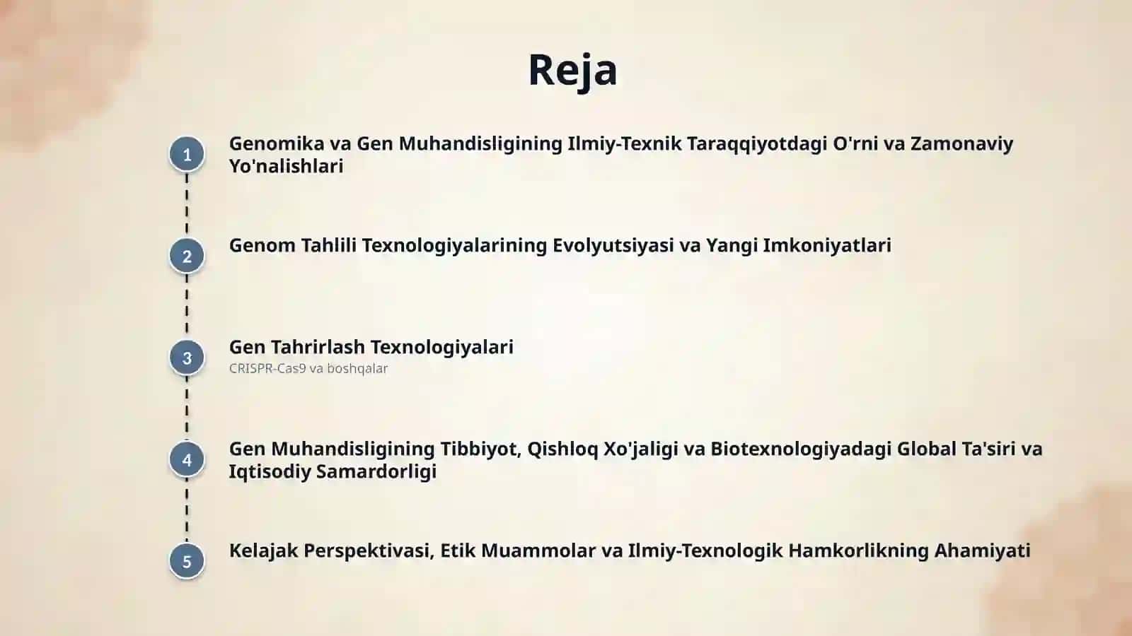 Zamonaviy genomika va gen muhandisligi yutuqlari 2
