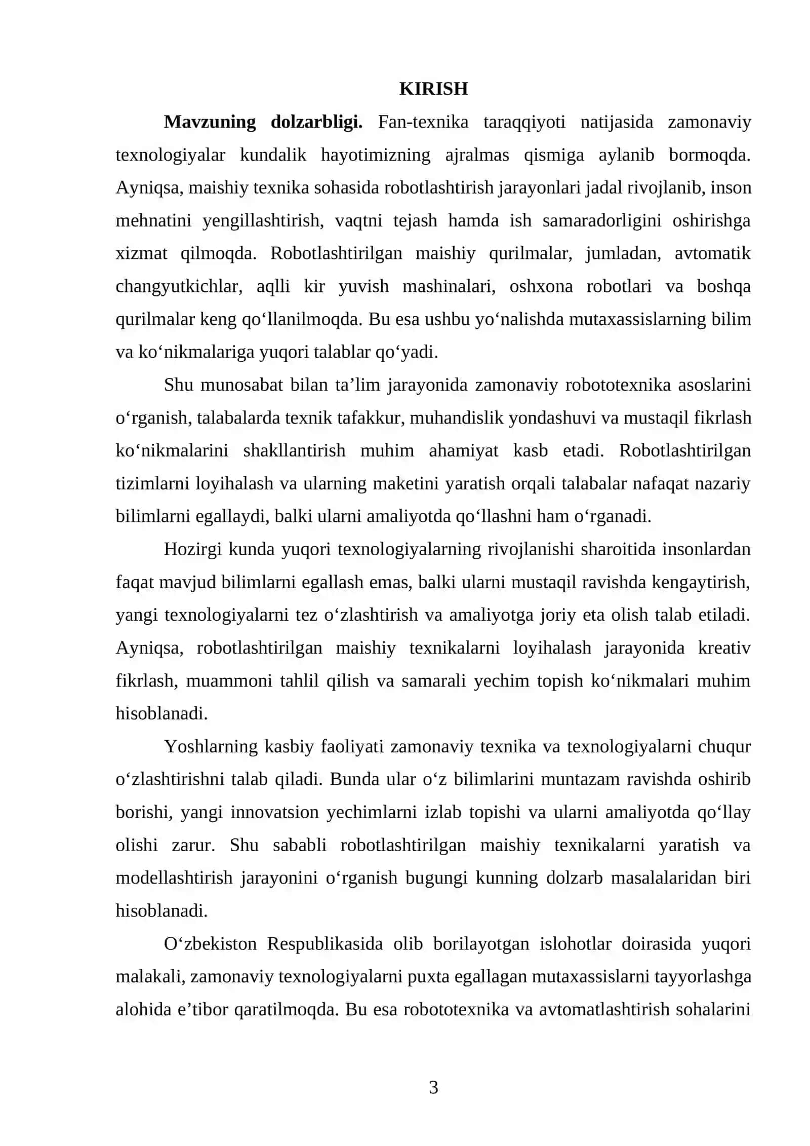 ROBOTLASHTIRILGAN MAISHIY TEXNIKALAR 2