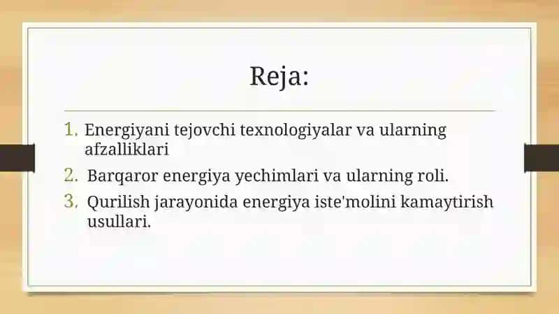 Istiqboldagi binolarni loyihalash 2