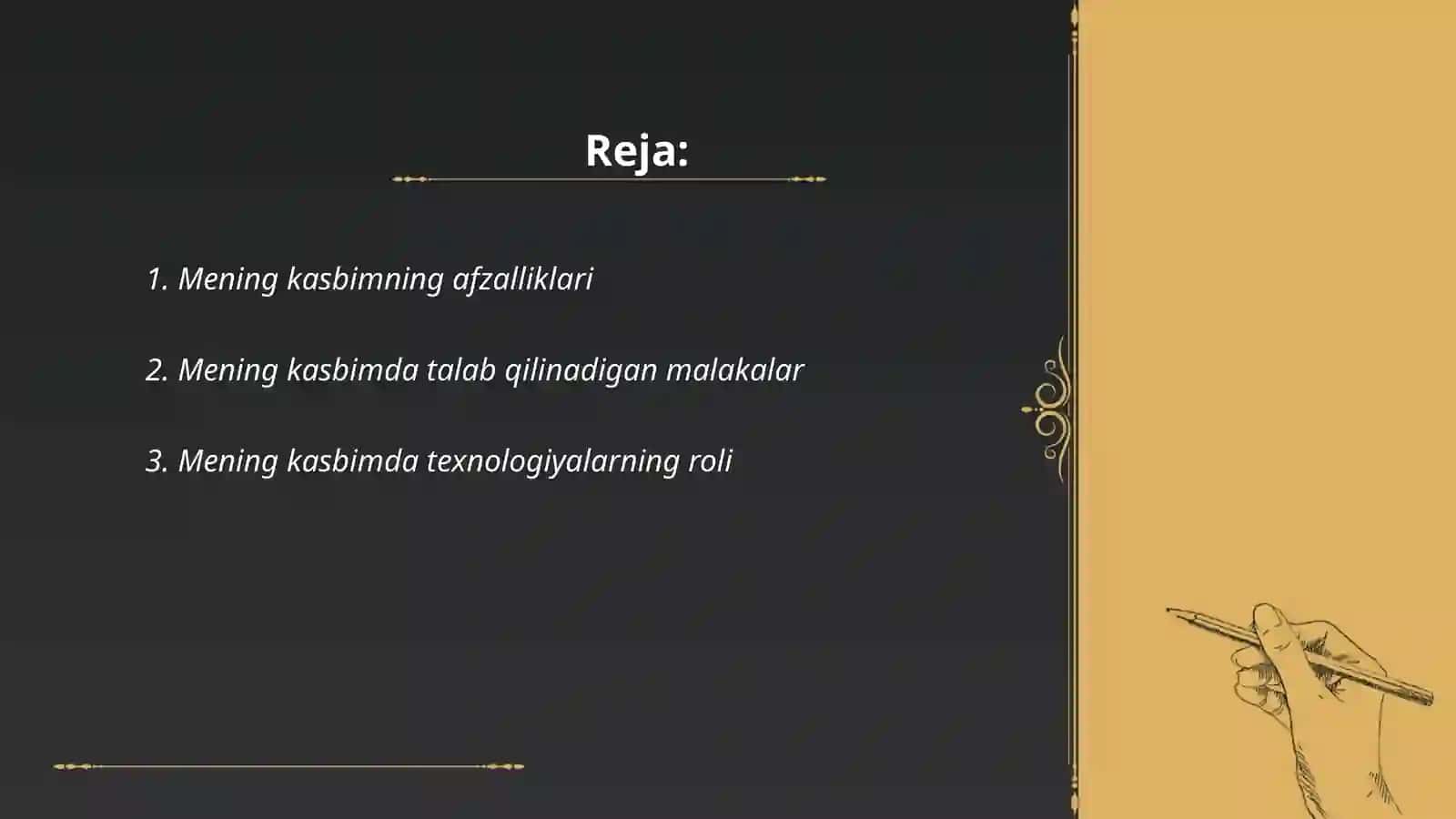 Mening kasbim 2