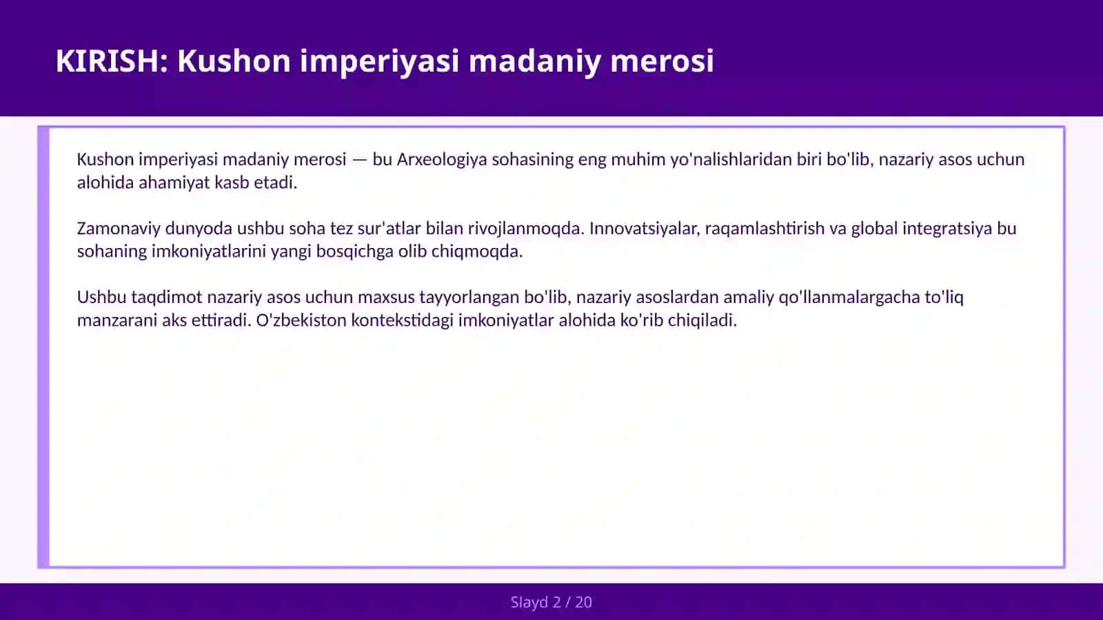 Kushon Imperiyasi Madaniy Merosi 2