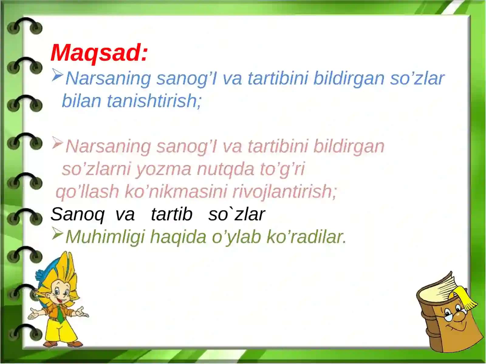 Narsaningsanog’i vatartibinibildirganso’zlar 2