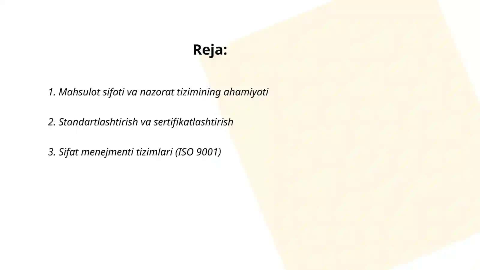 Mahsulot sifatini nazorat qilish tizimi 2