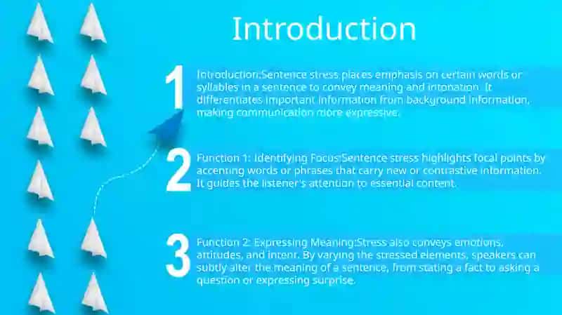 The Functions Of Sentence Stress 2