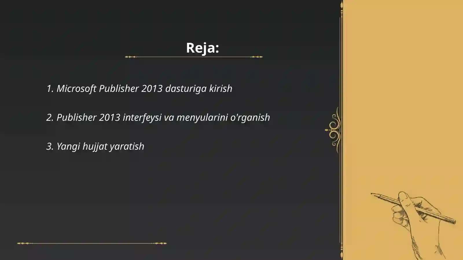 Microsoft Publisher 2013 dasturi 2