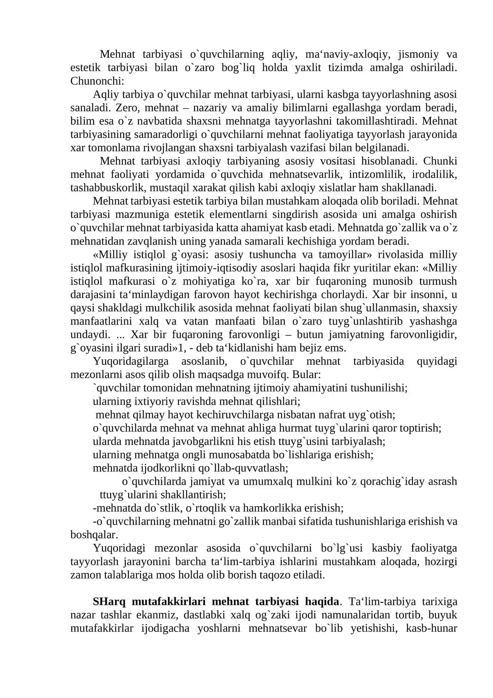 Mehnat va Kasbiy Ta’lim va Tarbiya 2
