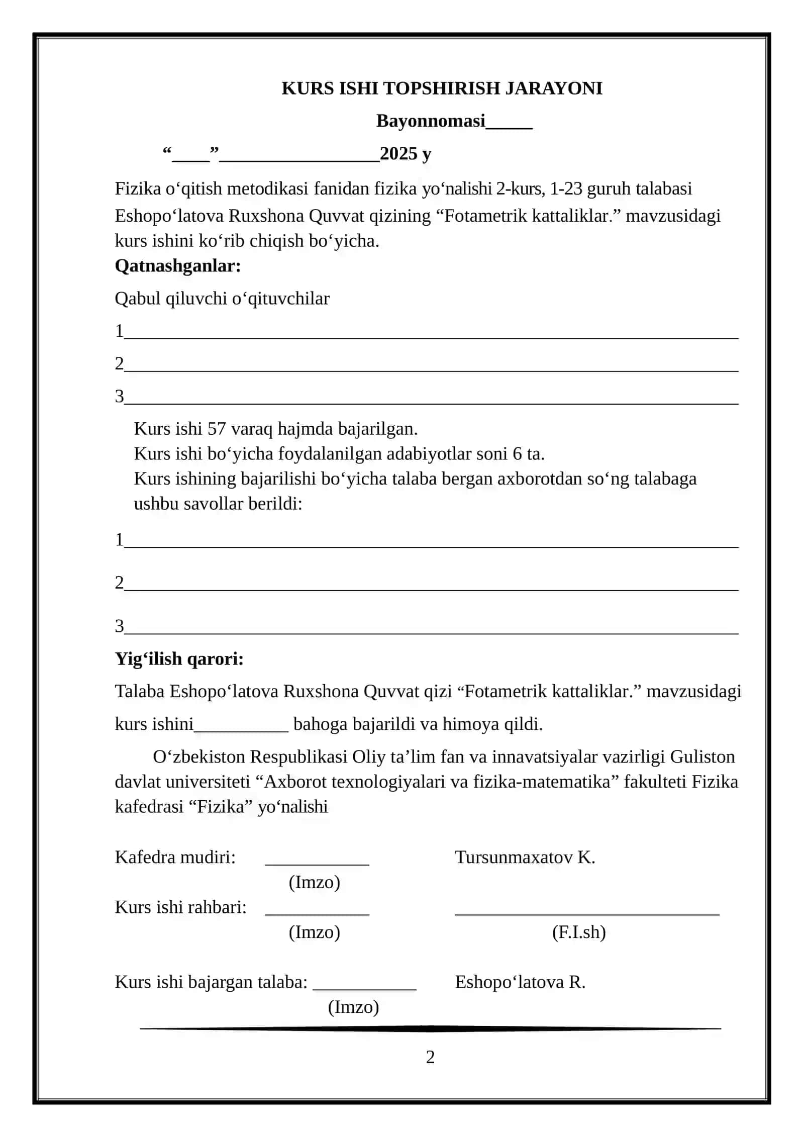 Fotametrik kattaliklar 2