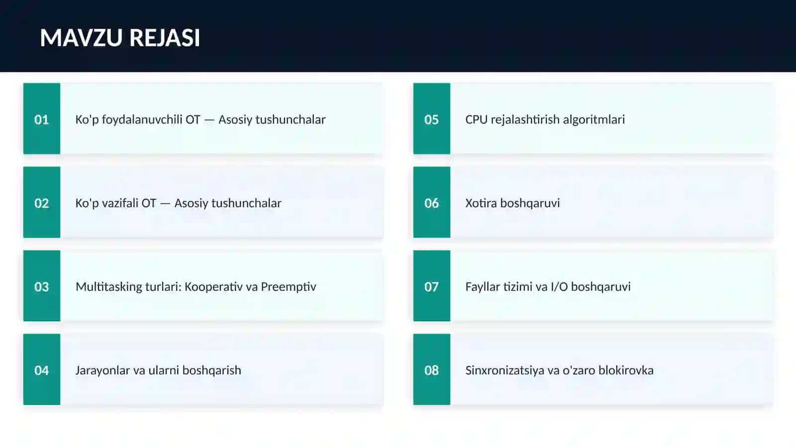 Ko'p foydalanuvchili OT 2