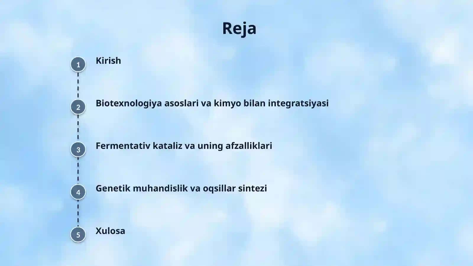 Biotexnologiya usullarini kimyoviy reaksiyalarda qo‘llash 2