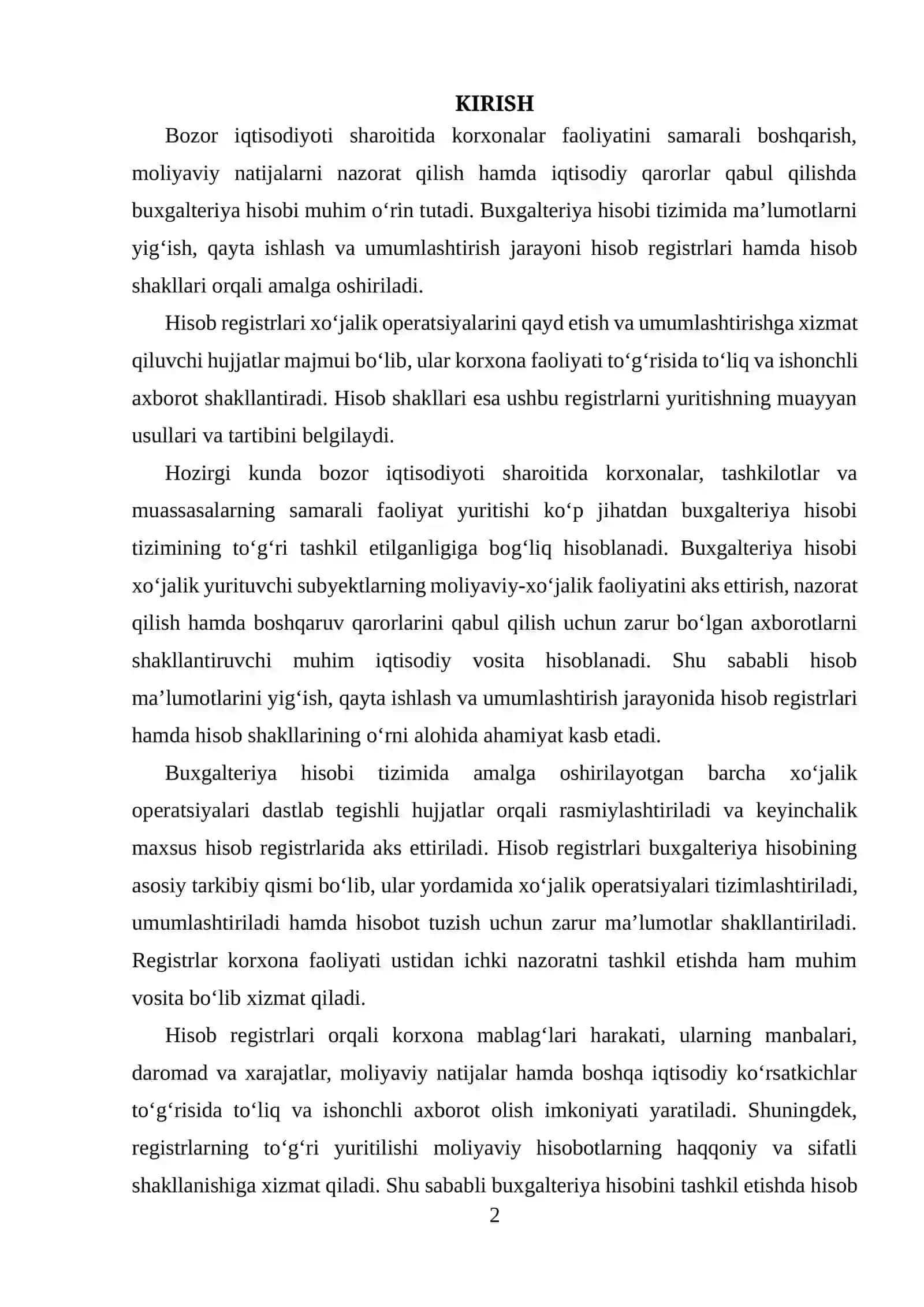 HISOB REGISTRLARI VA SHAKLLARI 2