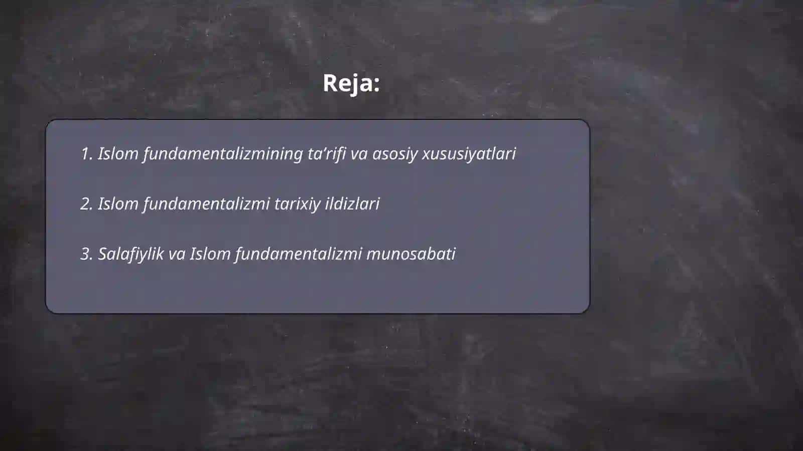 Islom fundamentalizmi 2