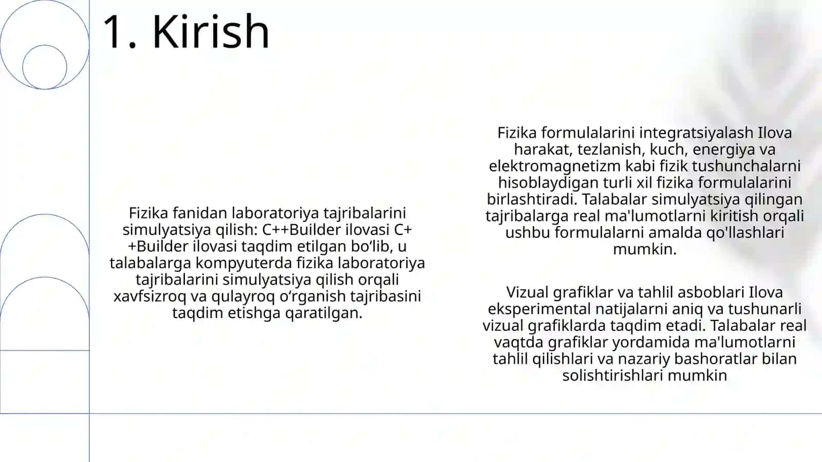 C++Builderda Fizika Fanidan Laboratoriya Dasturini Tuzish 2