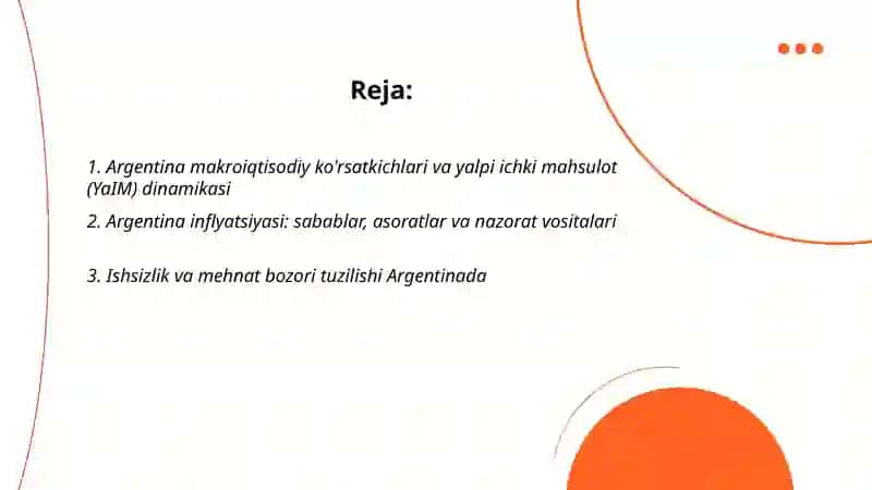 Argentina makroiqtisodiyot 2