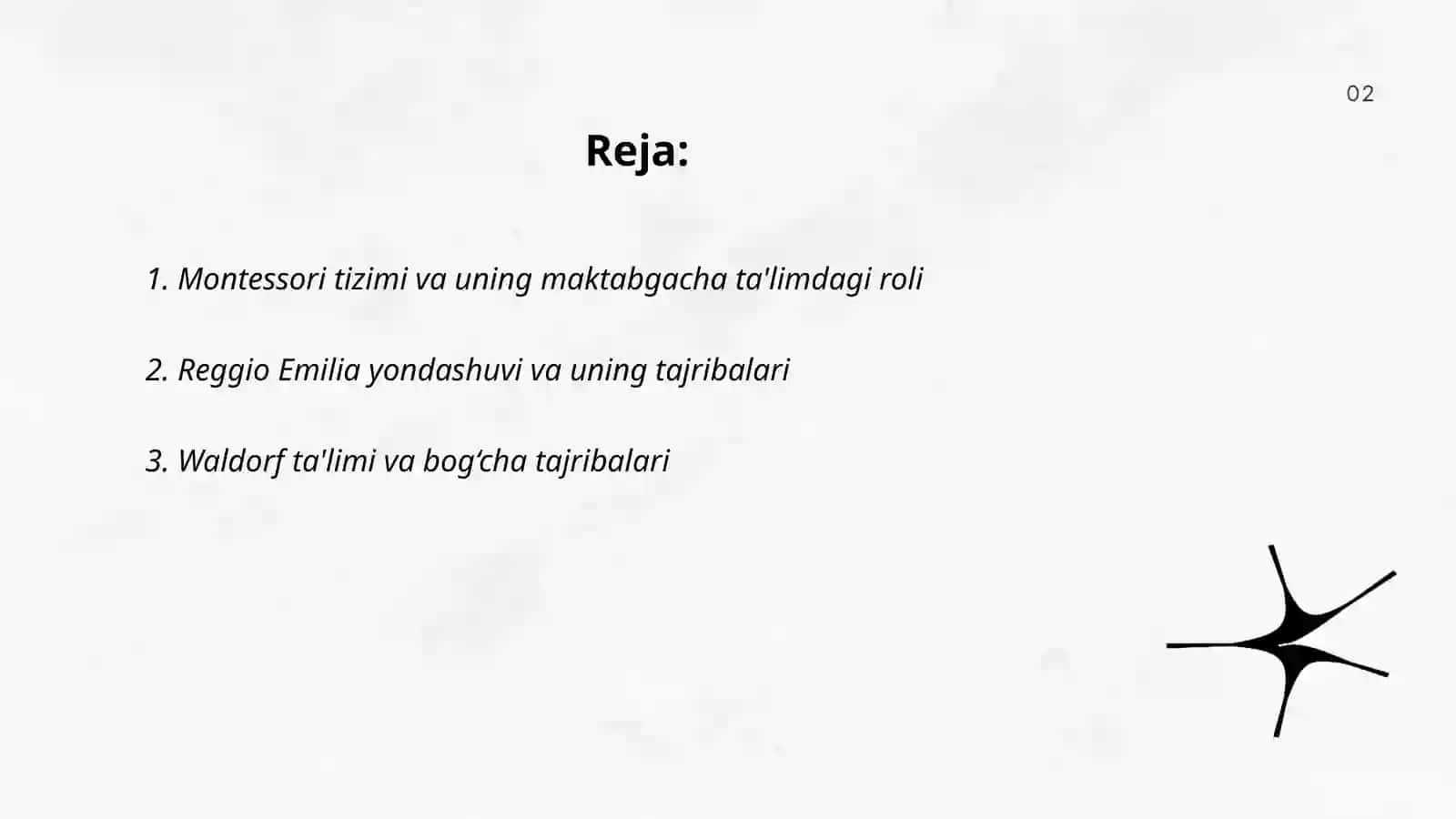 Maktabgacha ta'limga oid xalqaro tajribalar va dasturlar 2