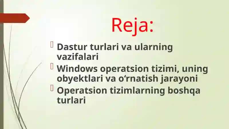 Windows operatsion tizimlari 2