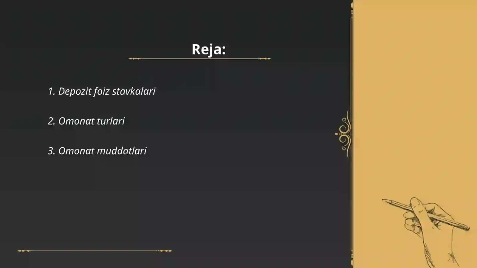 Depozitlar va kreditlar 2