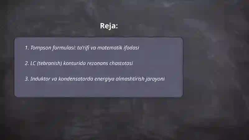 Tompson formulasi 2