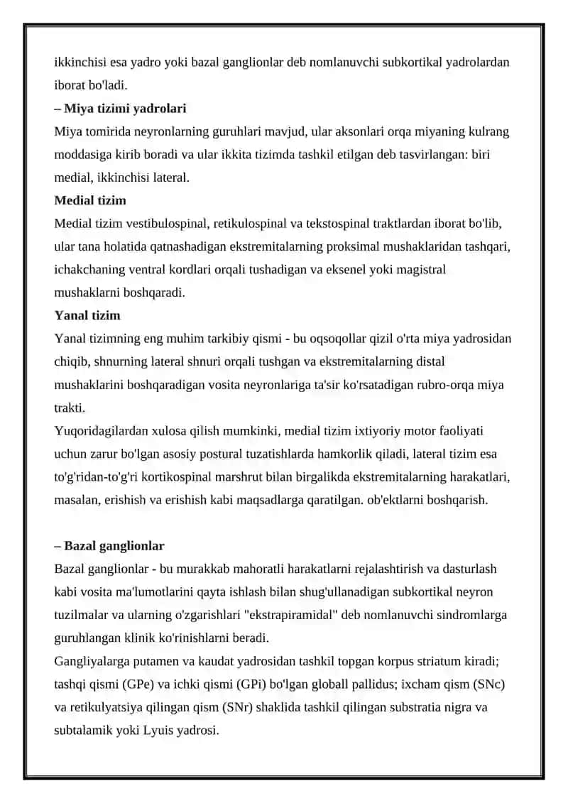 Ekstrapiramidal tizim 2