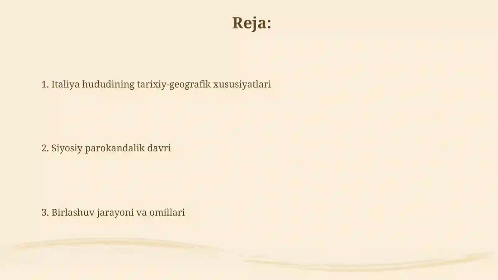 Italiya hududining tarixiy-geografik xususiyatlari 2